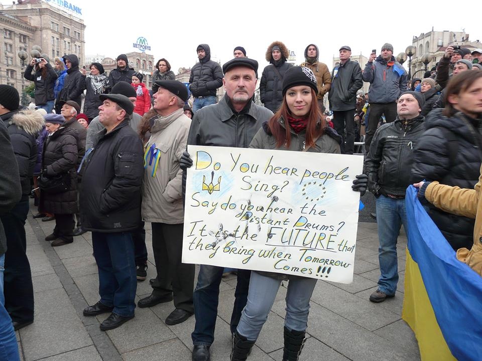 Manifestacje w Kijowie 1.12.2013 [fot:Mikhail Sartinskij]