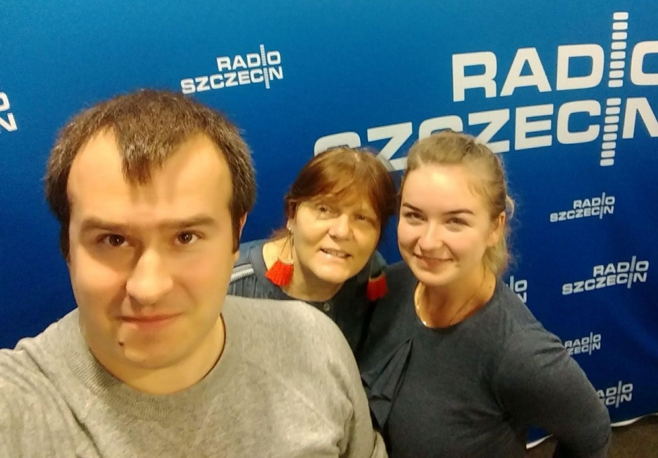 Viktoria Kucheruk i Tomasz Kowalik w Radiu Szczecin