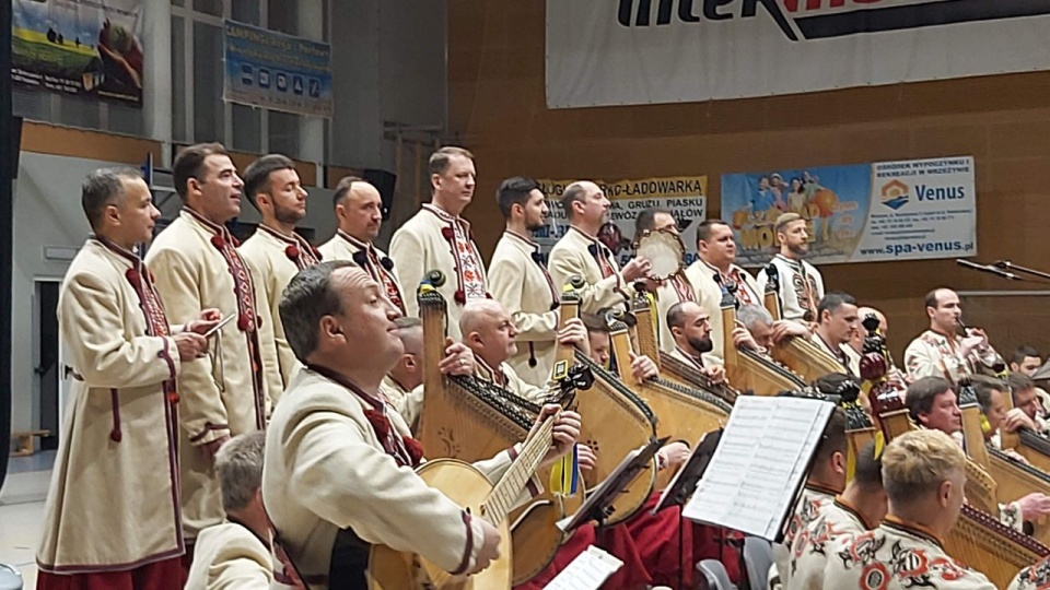 Narodowa Zasłużona Kapela Bandurzystów Ukrainy z Kijowa podczas koncertu w Mrzeżynie [Fot. Małgorzata Frymus]