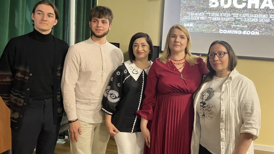 Koło Naukowe Ukrainistyki "Czerwona Ruta" Uniwersytetu Szczecińskiego i Związek Ukraińców w Polsce oddział w Szczecinie zaprosili do Domiłki na pokaz filmu "Bucza" Stanislava Tiunova. Fot. Małgorzata Frymus