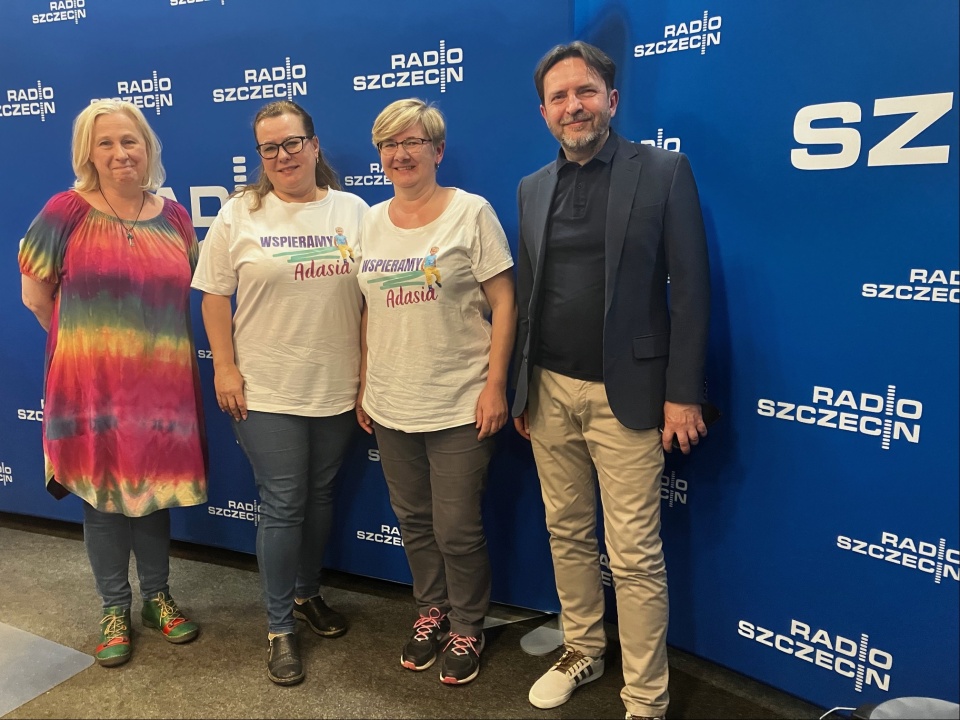 Od prawej: dr Artur Gnat, Anna Brodawka, Jolanta Kowalak i Agata Rokicka. Fot. Anna Kolmer [Radio Szczecin]