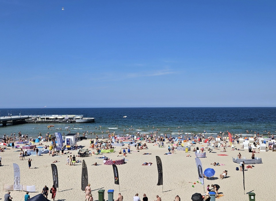 Plaża w Kołobrzegu, fot. Sławomir Orlik, PR Szczecin
