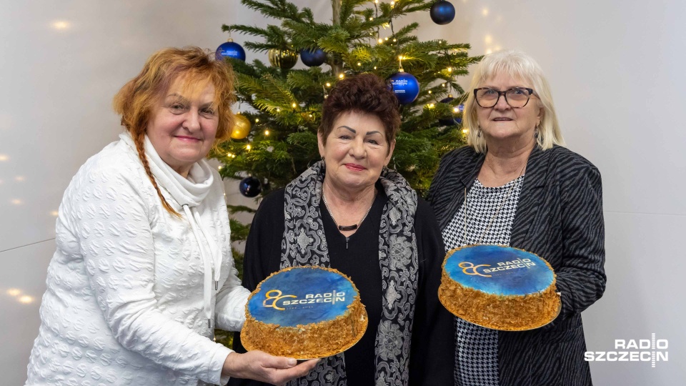 Koło Gospodyń Wiejskich "Europejki" z Daleszewa w Radiu Szczecin. Fot. Robert Stachnik [Radio Szczecin]