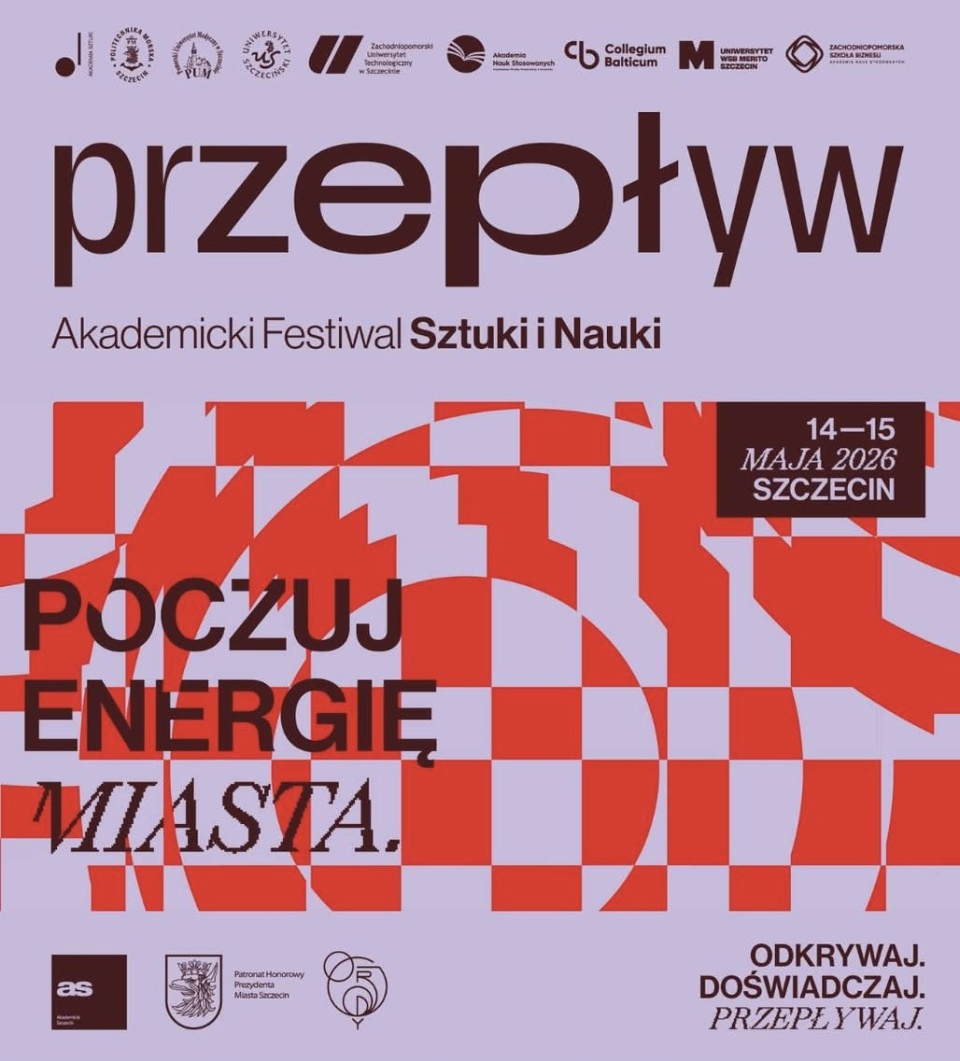 Fot. Materiały promocyjne Festiwalu Przepływ/FB Pomorski Uniwersytet Medyczny w Szczecinie
