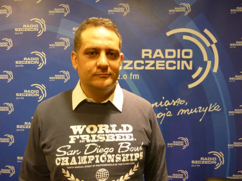 Abdul Zeair w Radiu Szczecin, fot. [Piotr Sawiński]