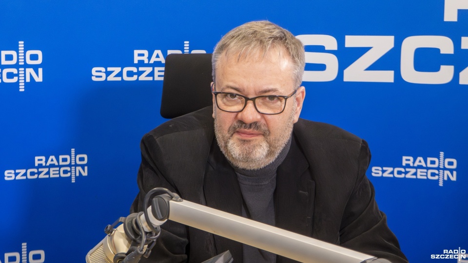 Dr hab. Łukasz Tomczak, prof. US, politolog. Fot. Maciej Papke [Radio Szczecin]