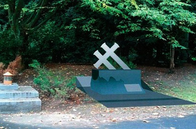 Pomnik upamiętniający ofiary katastrofy promu Jan Heweliusz na Cmentarzu Centralnym w Szczecinie [Ł.Szełemej - Radio Szczecin] "Wyjść dwie godziny później" - reportaż Katarzyny Wolnik-Sayny