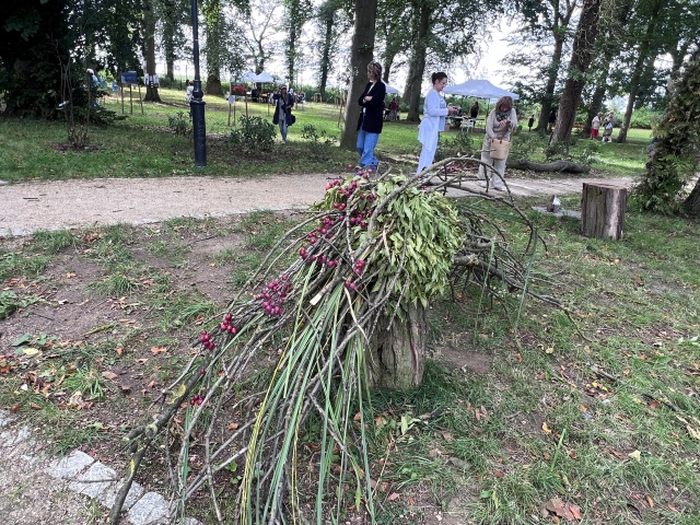 Fot. Małgorzata Gwiazda-Elmerych [Radio Szczecin] "Kwietna Pani i jej Land Art" - reportaż Małgorzaty Gwiazdy-Elmerych
