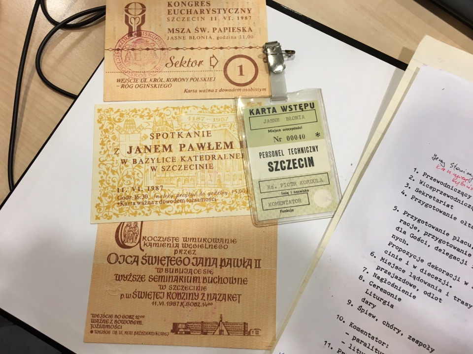 "Pamiętna wizyta". Fot. Małgorzata Furga [Radio Szczecin]