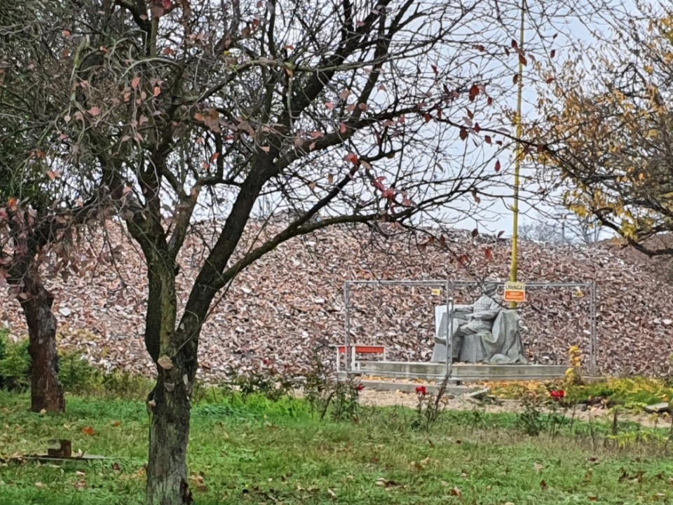 Co słychać u Marszałka? Pomnik J. Piłsudskiego w Goleniowie 2020. Fot. Patryk Bednarski