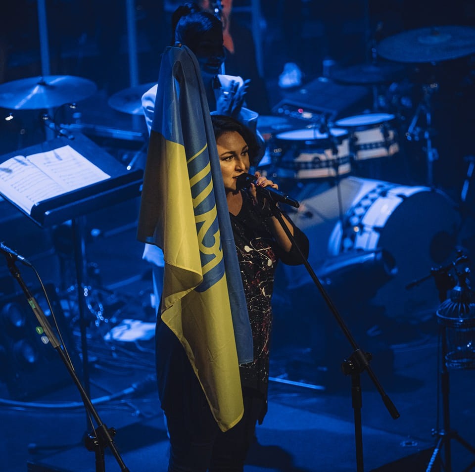 Daria Psekho podczas koncertu Wspólne brzmienia w Filharmonii w Szczecinie. Fot. Tomasz Gryglewicz