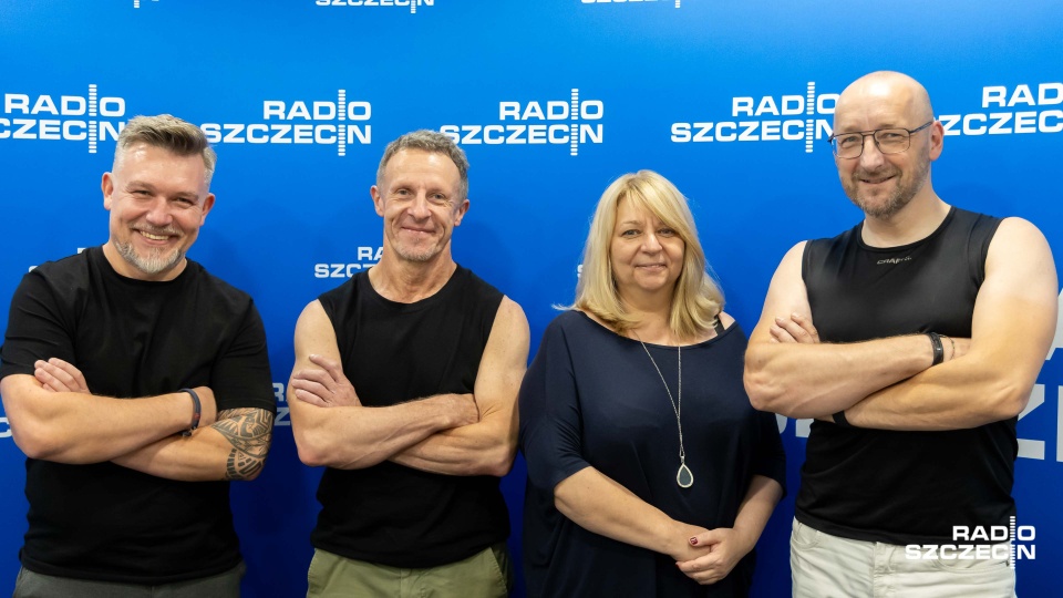 Od lewej: Przemysław Kowalewski, Leszek Herman, Joanna Skonieczna, Marek Stelar. Fot. Robert Stachnik [Radio Szczecin]