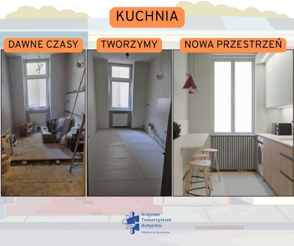 Mieszkanie treningowe kuchnia - KTA Szczecin