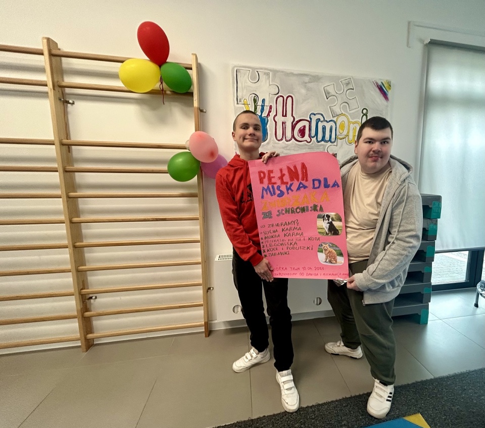 Zbiórka dla zwierząt Michała i Dawida z Harmonii
