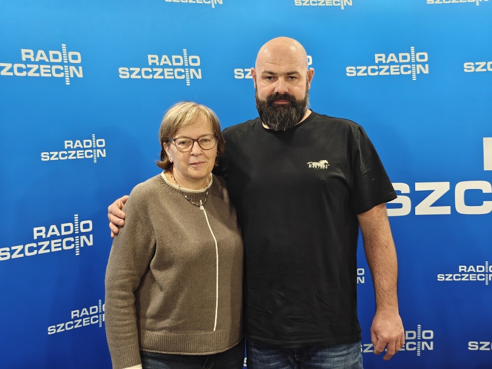 Michał Kudawski w studiu PR Szczecin