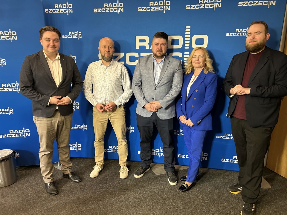 Mateusz Gieryga, Marek Duklanowski, Rafał Kubowicz, Jolanta Balicka, Adam Kościelak Fot. Kacper Narodzonek [Radio Szczecin]