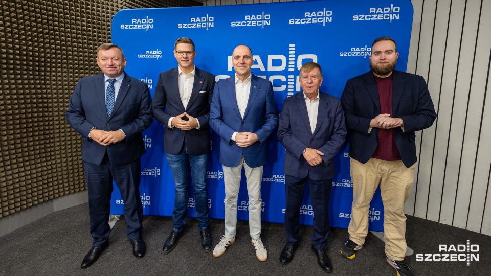 Michał Jach, Patryk Jaskulski, Jarosław Rzepa, Adam Kościelak, Adam Rudawski. Fot. Robert Stachnik [Radio Szczecin]