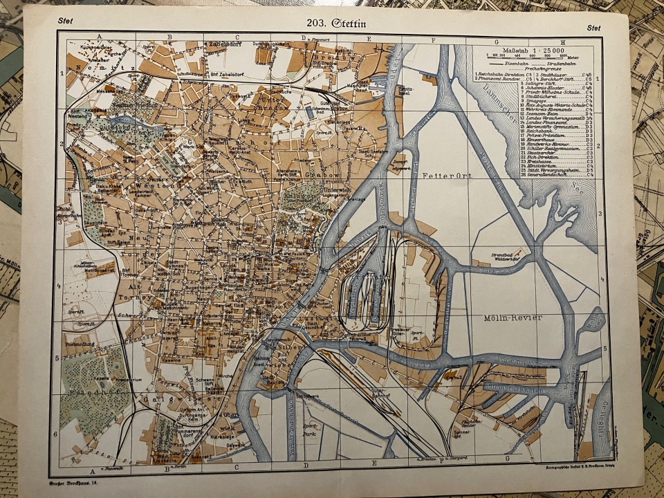 Mapa Szczecina. Fot. Agata Rokicka [Radio Szczecin]