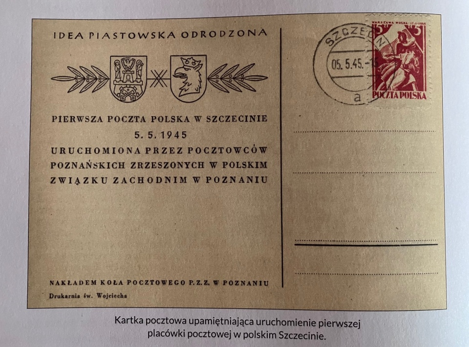 Zdjęcie z książki Zdzisława Mąki "Historia Poczty w Szczecinie". Fot. Agata Rokicka [Radio Szczecin]