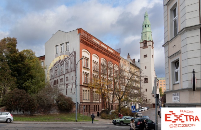 Mural pamięci synagogi szczecińskiej. Fot. Robert Stachnik 