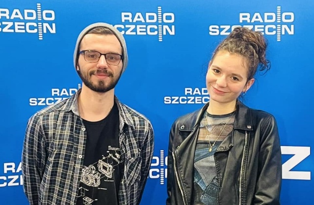 Wanesa Adamska i Przemysław Kaweński z zespołu FLuID w Radiu Szczecin FLUID | „Długo zastanawialiśmy się nad nazwą zespołu...” [ROZMOWA, ZDJĘCIA]