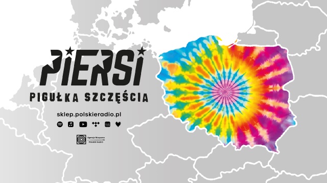 Awers okładki albumu „Pigułka szczęścia” zespołu Piersi. Fot. Materiały grupy i Agencji Muzycznej Polskiego Radia PIERSI polecają „Pigułkę szczęścia” [ROZMOWA z „ASANEM” i „DZIADKIEM”, ZDJĘCIA]