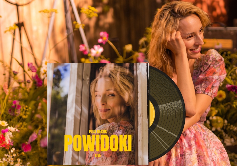Okładka albumu „Powidoki” Poli Błasik. Projekt graficzny Igor Herbut. Fot. Karolina Synowiec