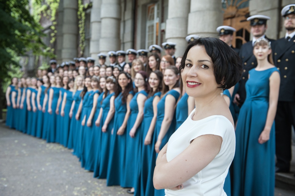 Sylwia Fabiańczyk-Makuch – dyrygentka Chóru Politechniki Morskiej w Szczecinie. Fot. Materiały prasowe zespołu