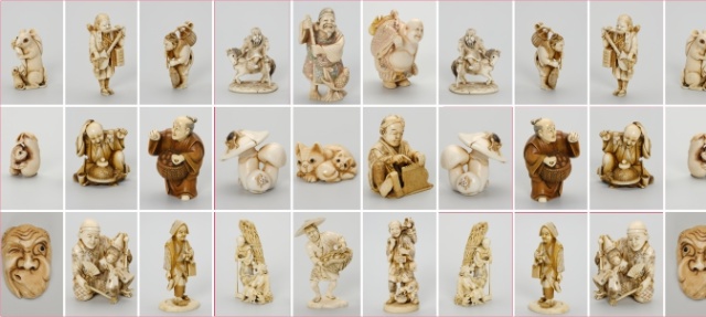Japonia w miniaturze. Kościane netsuke i okimono. Kolekcja Danuty Pawłowskiej-Seydy i Marka Seydy w zbiorach Muzeum Narodowego w Szczecinie. Fot. https://muzeum.szczecin.pl 
