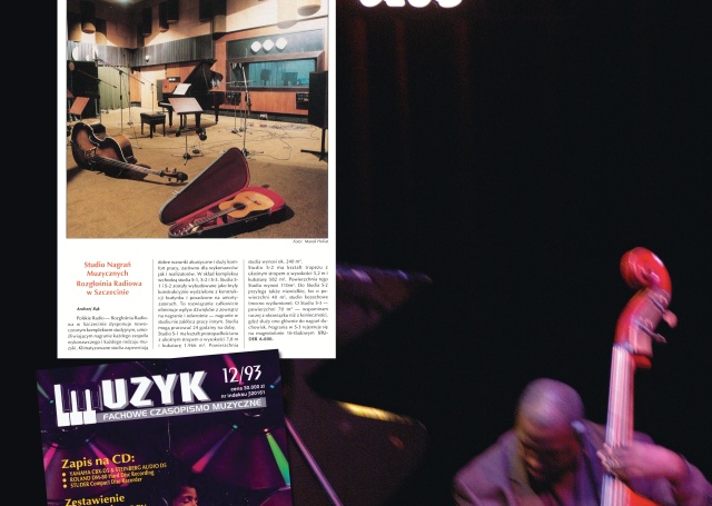 W Radiu Szczecin działało nowoczesne studio nagraniowe ze stołem mikserskim i magnetofonem wielośladowym. Nagrywali tu m.in. Marek Biliński, Bank, Kasa Chorych, Lombard, Oddział Zamknięty, Turbo, Urszula Sipińska i Skaldowie. W studiu nagrań Radia Szczecin powstały takie piosenki jak "Dorosłe dzieci", "Szklana pogoda", "Nie będę Julią". Fot. z albumu "60 lat Polskiego Radia Szczecin", pod red. Mariana Kowalskiego Lata 90.