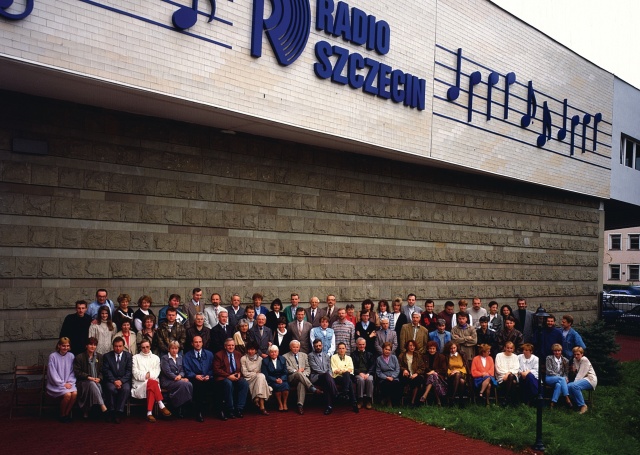 Zespół Radia Szczecin. Wczesne lata 90. Fot. z Archiwum Radia Szczecin Lata 90.