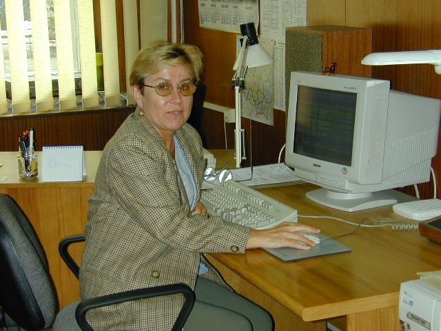 Iwona Borucka - taśmoteka. Fot. Bogusław Lis Pierwsza dekada XXI wieku