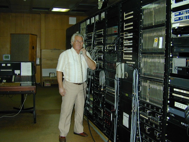Bogusław Lis w rozdzielni. 6.11.2000 rok. Fot. ze zbiorów Bogusława Lisa [Radio Szczecin] Pierwsza dekada XXI wieku