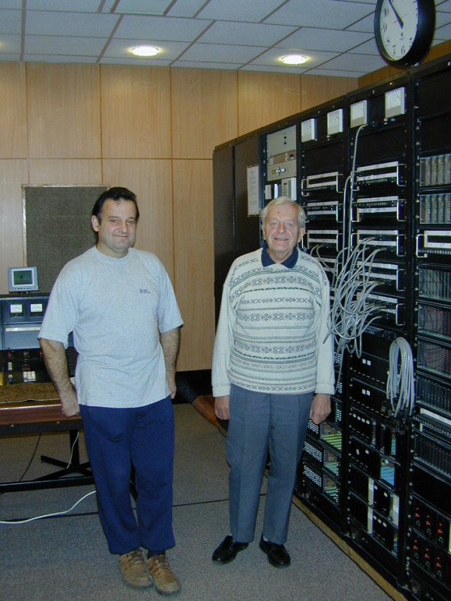 inż. Wojciech Czyżowski z Markiem Żórawskim. 6.11.2000 rok. Fot. Bogusław Lis [Radio Szczecin] Pierwsza dekada XXI wieku