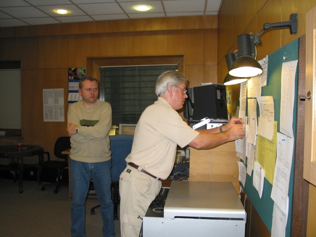 Od lewej: Robert Kwiatkowski i Ryszard Uliński w Rozdzielni. Fot. Radio Szczecin Pierwsza dekada XXI wieku