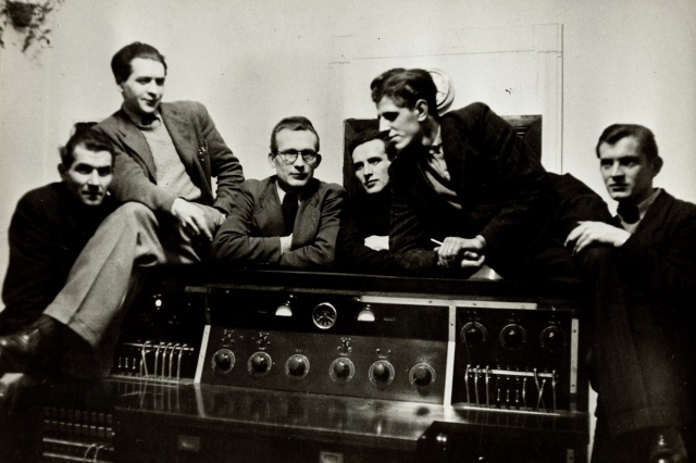 Ekipa techniczna Radia Szczecin Lata 40. i 50.