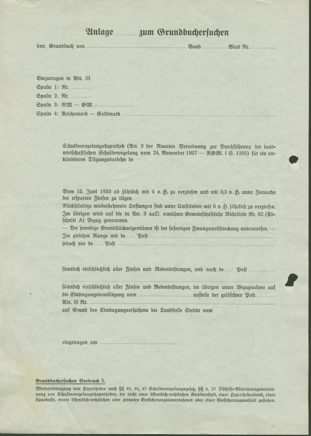 Znak czasów - na odwrocie poprzedniego pisma niemiecki druk. Brakowało wszystkiego, nawet papieru Lata 40. i 50.