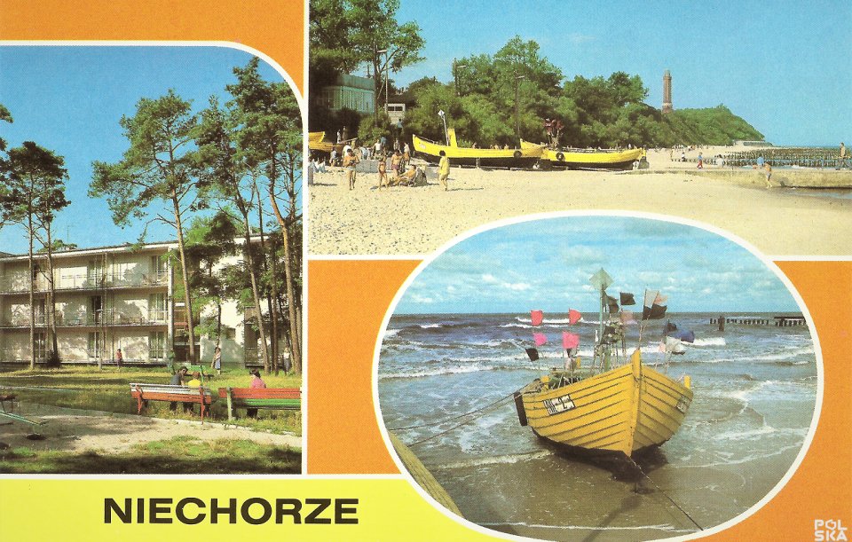 Pocztówka z Niechorza. Fot. ze zbiorów własnych