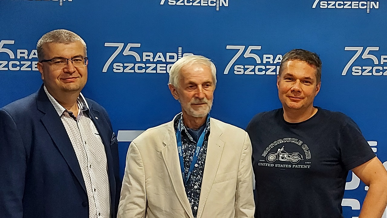 Dr Arkadiusz Malkowski i dr Wojciech Zbaraszewski z ZUT w Szczecinie oraz red. Z.Tararako