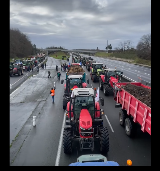 Protest rolników we Francji. fot. facebook