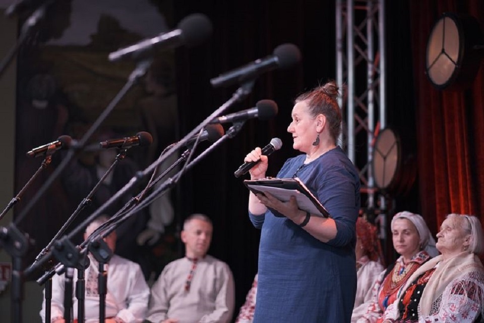 Ewa Grochowska podczas Festiwalu Wszystkie Mazurki Świata, czerwiec 2021, fot. M. Cieszewski