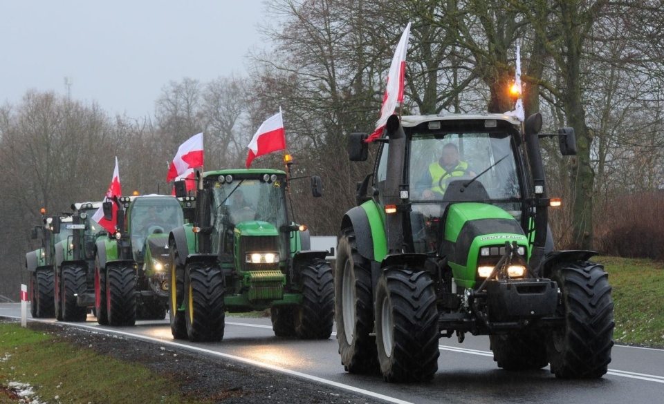 Protest rolników. fot. M. Kokolus (Radio Szczecin)