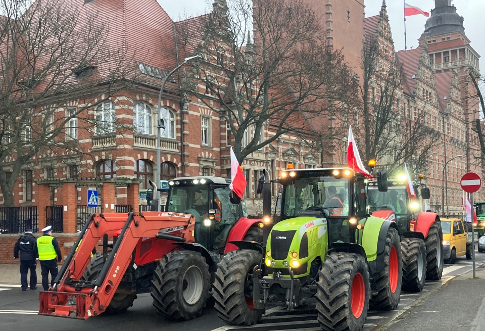 Protest rolników - przerwa na Święta. fot. P. Tolko (Radio Szczecin)