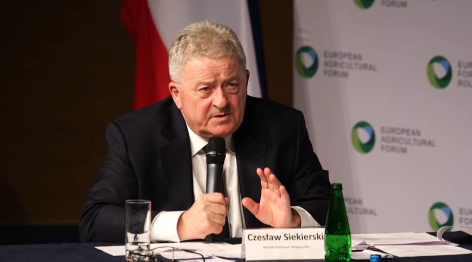 Minister rolnictwa Czesław Siekierski. Fot. twitter.com/MRiRW_GOV_PL/Archiwum