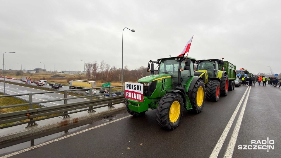 Fot. Robert Stachnik [Radio Szczecin] | Protest rolników na S3