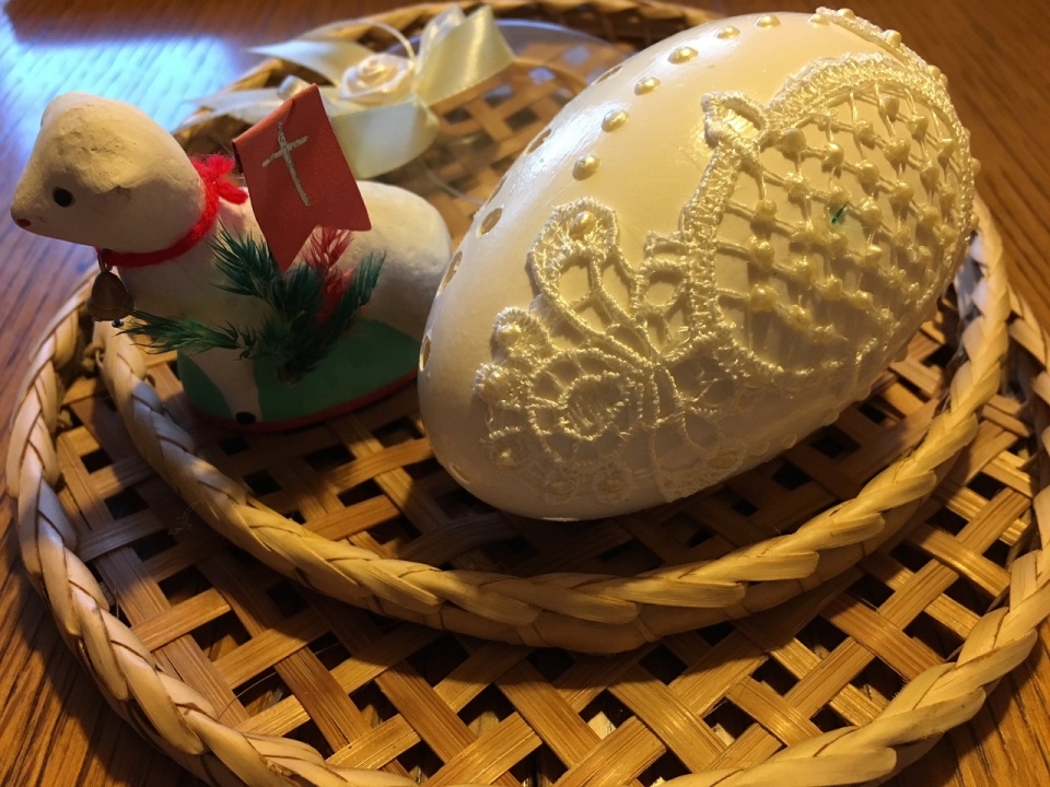 Wielkanoc - pisanka i baranek