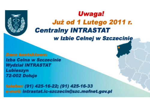 Intrastat - ośrodek, zajmujący się zbieraniem danych statystycznych dotyczących polskiego importu od dziś rozpoczyna działalność w Szczecinie. Funkcjonariusze celni będą gromadzić informacje dotyczące rodzajów i ilości towarów sprowadzanych do Polski.