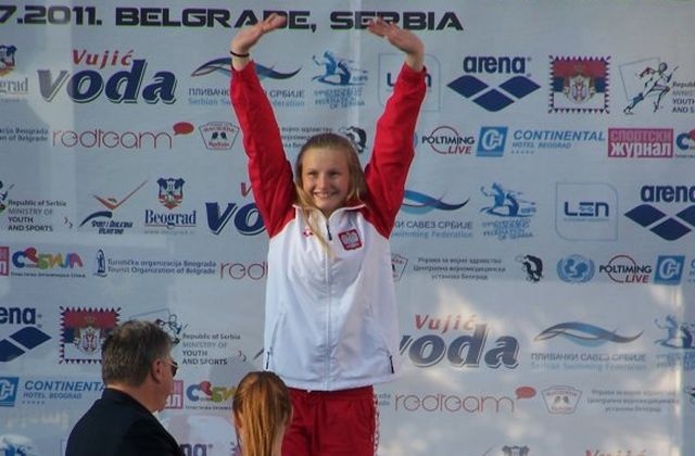 Donata Kilijańska uczennica Centrum Kształcenia Sportowego w Szczecinie zdobyła złoty medal Mistrzostw Europy Juniorów w pływaniu, które odbywają się w Belgradzie.