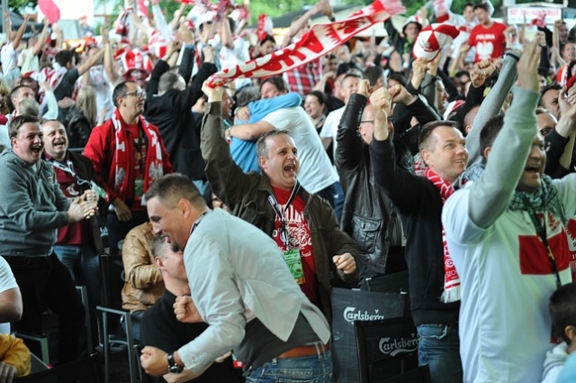 Fot. Łukasz Szełemej [PR Szczecin] Polska remisuje z Rosją. Szczecinianie nie zawiedli [DUŻO ZDJĘĆ]