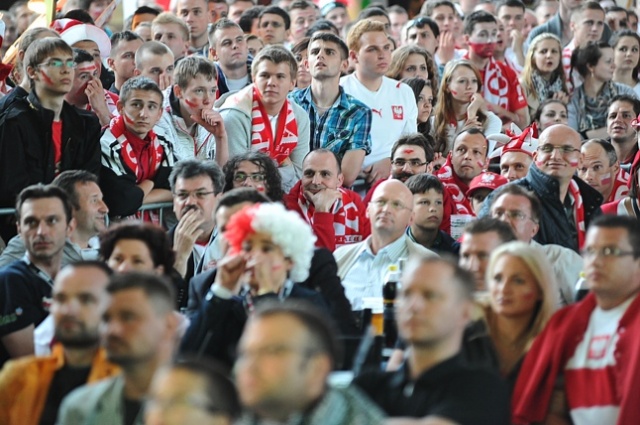 Fot. Łukasz Szełemej [PR Szczecin] Polska remisuje z Rosją. Szczecinianie nie zawiedli [DUŻO ZDJĘĆ]